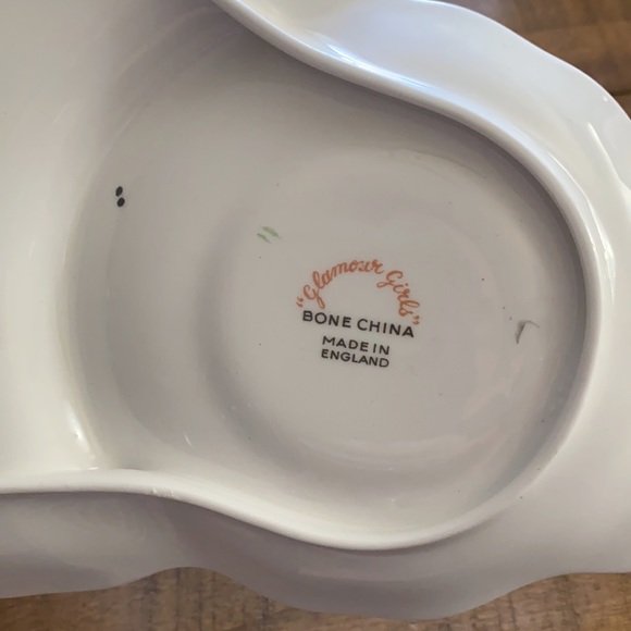 Vintage 1950s Glamour Girls Bone China Pinup Girl